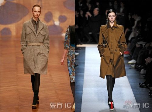 大衣+裤袜 传统与时尚结合出T台最IN造型